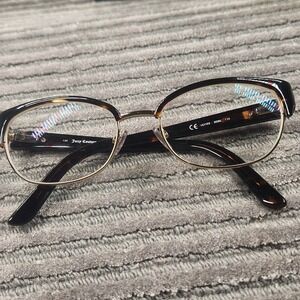 Juicy Couture JU103 0086 Dark Tortoise Brown Gold Eyeglass Frames Only Eat Candy